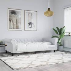 Betten & Matratzen vidaXL Tagesbett Weiß 90x200 cm Kunstleder Rahmenbett