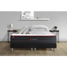 Lits et Matelas Pack Matelas Boost 160x200 Double Sommiers Noir 80x200 Couette