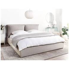 Beliani Super King Size 6ft Light Grey Frame Bed