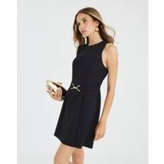 River Island Snaffle Front Mini Dress - Black