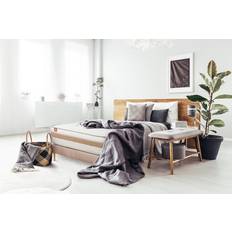 Lits et Matelas Le Raffiné Ensachés Mémoire 160x200 Blanc Matelas à Ressorts