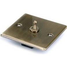 Status 1 Gang 2 Way Light Switch Antique Brass