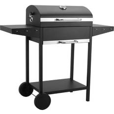 BBQs Living and Home Carbon Black Charcoal Grill Trolley