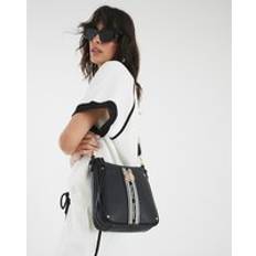Women Messenger Bags River Island Branded Messenger Bag And Purse Bundle - Black