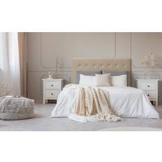 Lits et Matelas Luxor 160 cm Taupe Tête de lit
