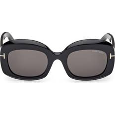 Tom Ford Dame Solbriller Tom Ford Firkantet Ramme Solbriller Acetat Sort 53 MM - Sort