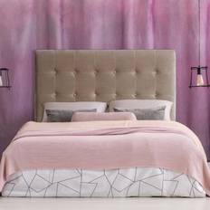 Têtes de lit Luxor 140cm Velours Taupe Tête de lit