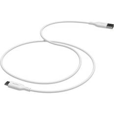 USB-A To USB-C 2m White Cable