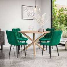 Green - Round Dining Sets More4Homes Malvern Round Table And Chair Dining Set