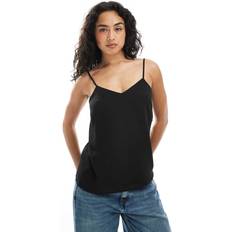 New Look Tank Tops New Look Strappy V-Neck Cami Top Curves - Black