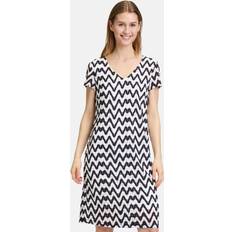 Betty Barclay Dame Kjoler Betty Barclay Blonde Midi Uld Sommerkjole V-hals - Blå