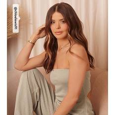 Taupe Knitted Bandeau Top - Light Brown
