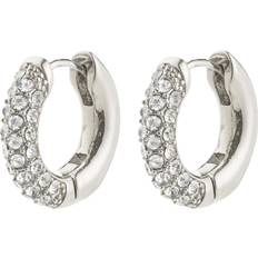 Pilgrim Silver Örhängen Pilgrim Tatum Small Hoops Silverplated Dam Örhängen - Sølv