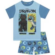 Enfärgade Pyjamasar Character Toothless Short Pyjamas - Blue
