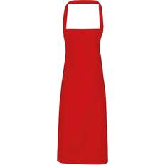 Aprons Premier Unisex Adult Bibbed Apron - Red