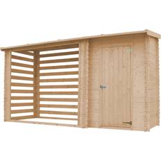 Dépendances Timbela Abri de Jardin Bois 348x146 cm Pin Épicéa (Surface du bâtiment )