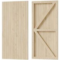 Gates Living and Home Flat Top Wooden Garden Gate 83x180 cm