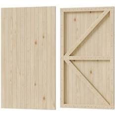 Gates Living and Home Flat Top Wooden Garden Gate 99x180 cm