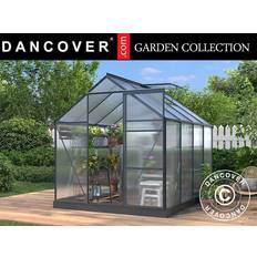 Dancover Växthus Polykarbonat 4.75m² 1.9x2.5x2.05m Svart