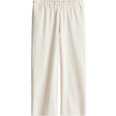 Organic Trousers H&M Beige Wide Jersey Trousers - Beige