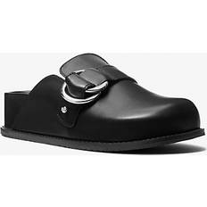 Svarta Träskor Michael Kors Leather Clog - Black