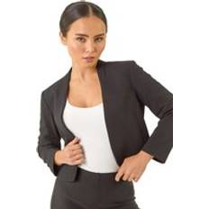 Florals Jackets Roman Petite Stretch Bolero Jacket - Black