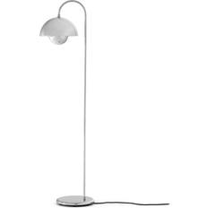 Rostfritt stål Golvlampor &Tradition Flowerpot VP12 Chromium Golvlampa 122cm