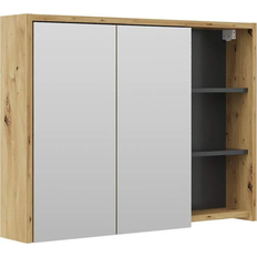 Mobiletti con Specchio per Bagno Vicco Specchio Contenitore Bagno Viola 100 x 75 cm