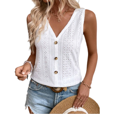 Shein Clasi Ladies' Plain Simple Daily Sleeveless Top