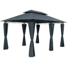Gartenzelte & Zubehör Casaria Pavillon Topas Anthrazit 3 x 4 m UV-Schutz