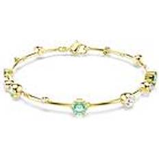 Swarovski Guldbelagt Armbånd Swarovski Constella Gold Coloured Bracelet Armband - Grün