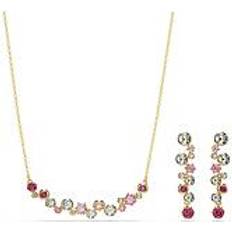 Swarovski-krystal Smykkesæt Swarovski Constella Gold Coloured Set Verschiedene Schliffe - Mehrfarbig