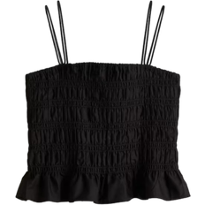 H&M Smocked Strappy Top - Black