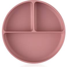 Petite&Mars Take Match 6m+ Delad Tallrik Runda Dusty Rose