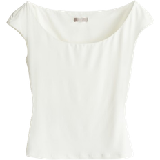 H&M Ballerina Neckline Dress - White