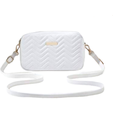 Shein Cute Casual Crossbody Bag, 2025 Fashion Wave Pattern Embroidered Ladies Shoulder Diagonal Handbag, Detachable Adjustable Strap, Sweet Check Zipper Bag