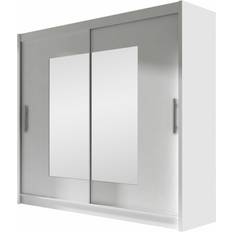 Glas - Vita Klädförvaring Scandinavian Choice Bega White Garderob 180x215cm