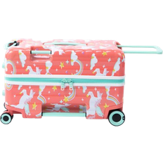 Pink Children's Luggage IT Luggage Trunkryder Kids Ride On 54cm - Unicorns