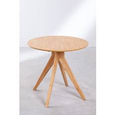 Sklum Sekiz Natural Wood Dining Table 80cm
