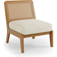 Dunelm Bilbao Sherpa Occasional Ivory Armchair 74cm