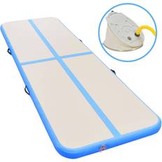 Airtracks vidaXL Inflatable Gymnastics Mat with Pump 500x100x10 cm - Blue