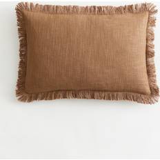 H&M Kissenhülle aus Baumwolle Kissenbezug Braun (60x40cm)