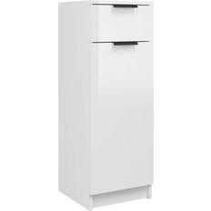 vidaXL High Gloss White Bathroom Cabinet 32 x 34 x 90 cm