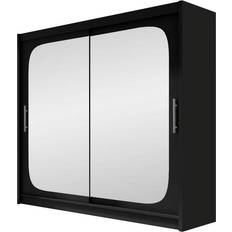 Scandinavian Choice Bega Black Wardrobe 180x215cm