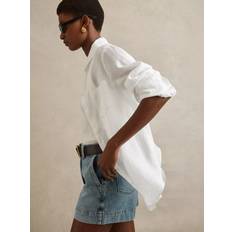 Linen Shirts - Pleats Reiss Belle Long Sleeve Pure Linen Shirt