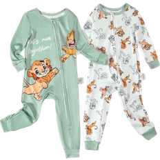 Shein Baby Boy Cute Lion Print Long Sleeve Jumpsuit - Spring/Summer