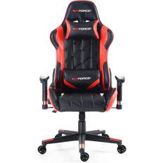 GTForce Pro GT Reclining Sports Racing Gaming Chair Black & Red
