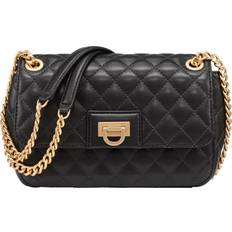DKNY Crossbody Bags DKNY Finley Leather Quilted Cross Body Bag - Black