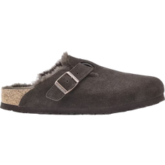 Birkenstock mocca Birkenstock Boston Shearling Suede Leather - Mocha