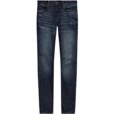 Herre - Ribbet Jeans Emporio Armani J06 Slim Fit Jeans - Blue